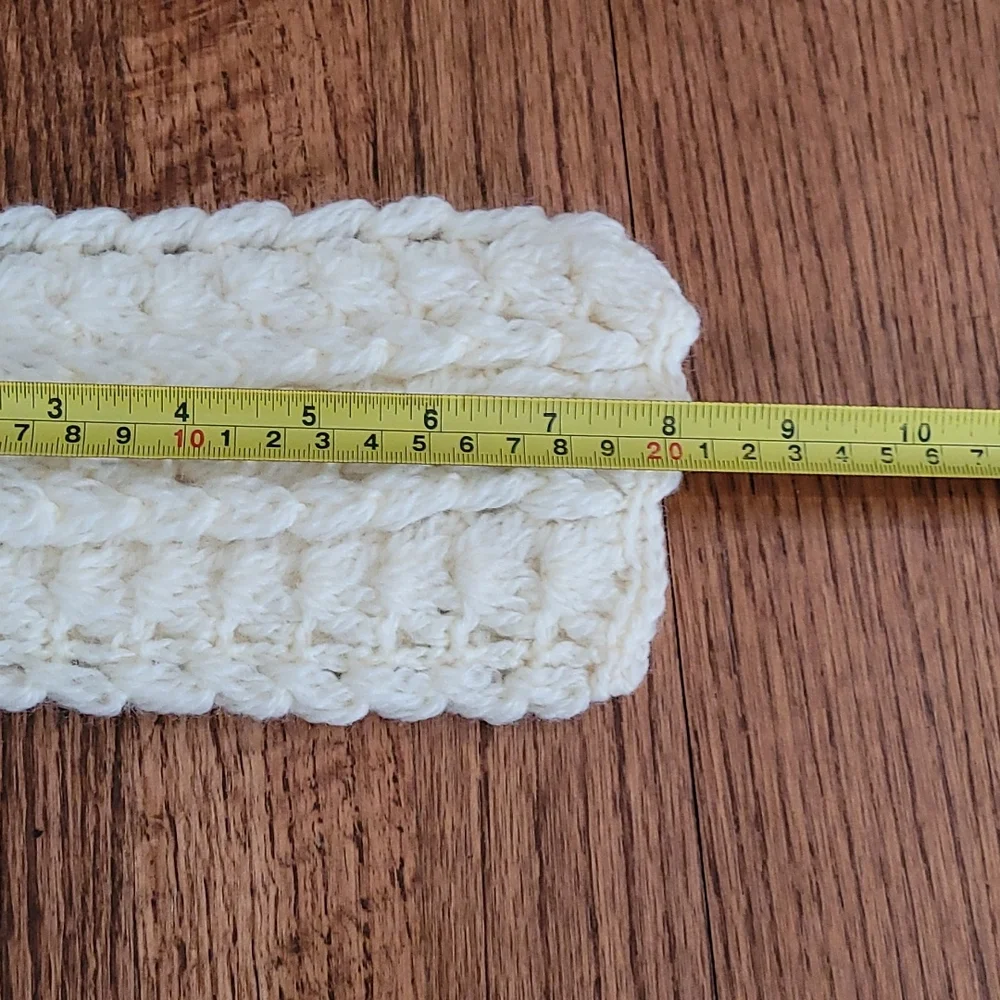 Vintage Handmade Knit Baby Sweater and Bonnet Set - Picture 7 of 11